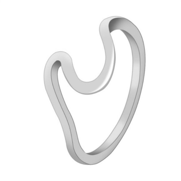 Ocean Waves Ring by Golden Threads - Picture 3 of 6